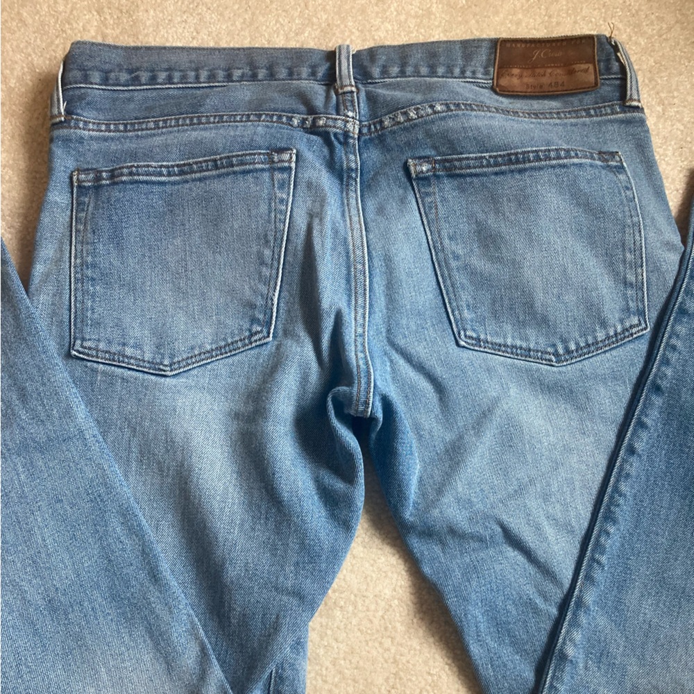 J. Crew Relaxed Blue Jeans with Classic Denim Wash